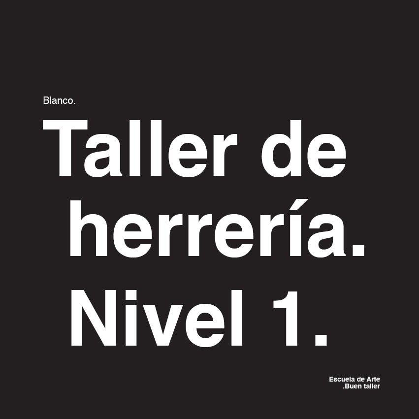 Taller de herrería 1