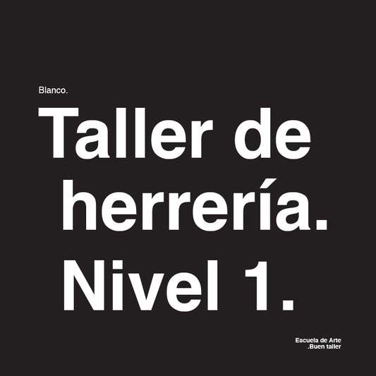 Taller de herrería 1
